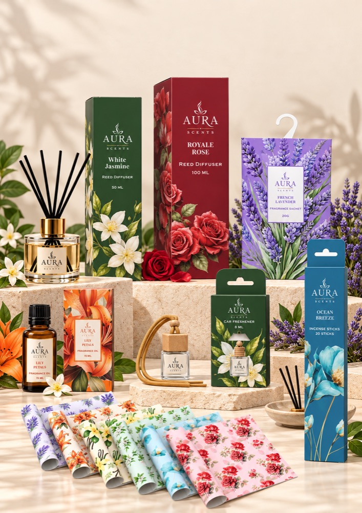 Aura Scents Floral Bloom collection